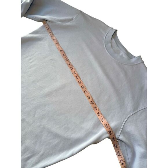 Lululemon Perfectly Oversized Crew Neck Pullover Sweatshirt In Pastel Blue - Picture 8 of 10